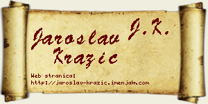 Jaroslav Kražić vizit kartica